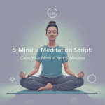 A 5-minute meditation script guide for reducing stress and improving focus.